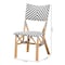 Baxton Studio Shai Modern French Grey and White Weaving and Natural Rattan Bistro Chair 225-13112-ZORO - alternate 7